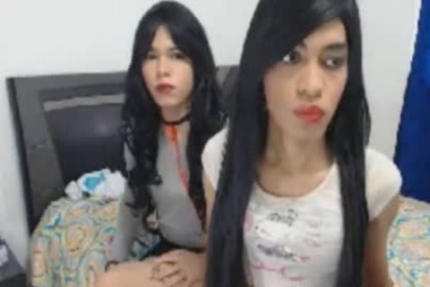 Two Hot Tranny Suck And Fuck