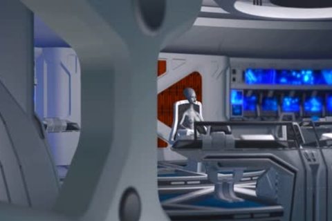 3d Alien Dickgirl Fucks A Hot Ebony Slave In Space Station