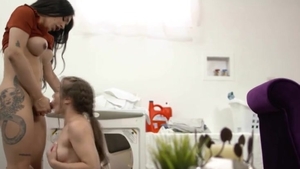 TS Eva Maxim Licks And nails Spencer Bradleys shaggy bawdy cleft