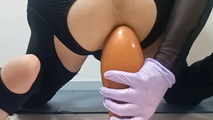 Sissy-Kuroko Huge Anal Plug