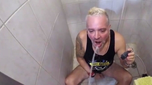 Pissing In The Mouth Of A Submissive Whore