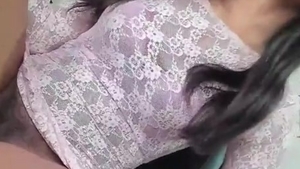 lengthy dark Haired latina ladyboy Strokes Her large dark cock